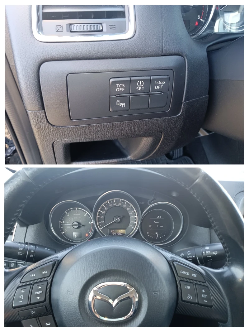 Mazda CX-5 2.2DIESEL-SKYACTIVE-4X4-АВТОМАТИК-КЛИМАТРОНИК-НАВИ, снимка 10 - Автомобили и джипове - 47498599