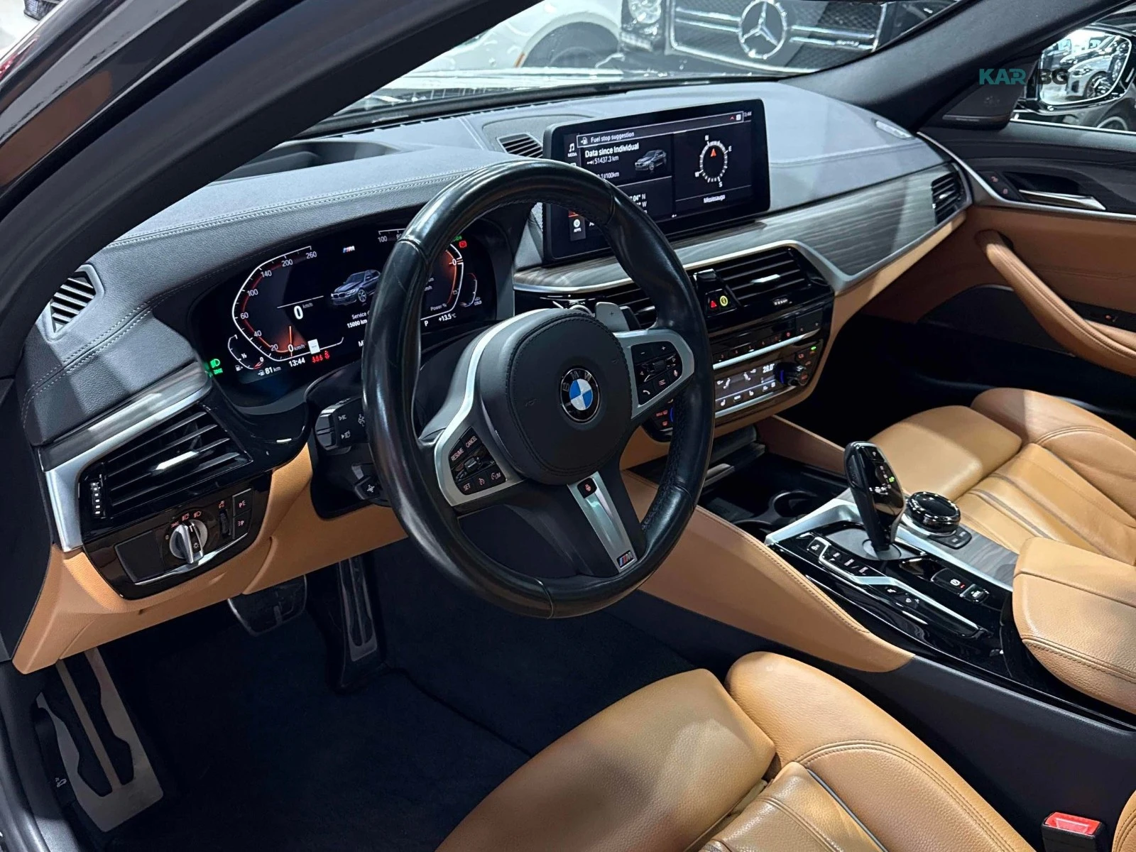 BMW 540 MPACK* AMBIENT* HEADUP* ВАКУМ* ASSISTANT, снимка 9 - Автомобили и джипове - 54867046