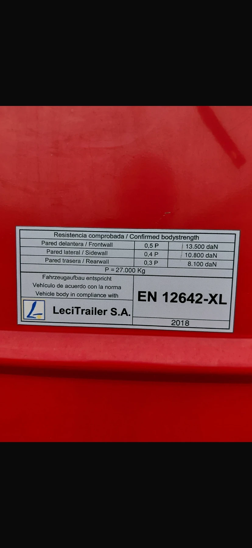 За камион LeciTrailer 3E20