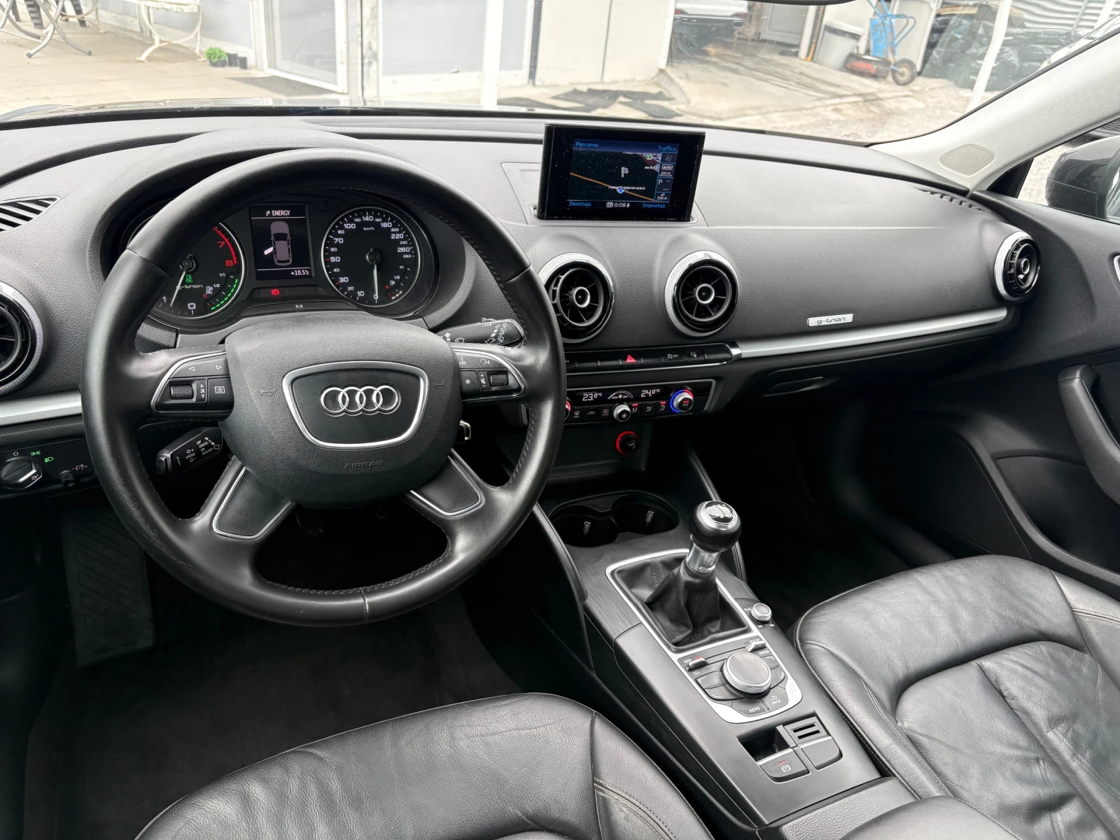 Audi A3 1 4-TGI-Кожен салон, снимка 15 - Автомобили и джипове - 54542855
