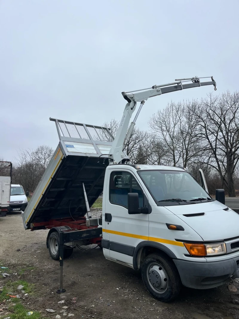 Iveco 35c13 "Б" кат. Самосвал с Кран, снимка 3 - Бусове и автобуси - 53455781