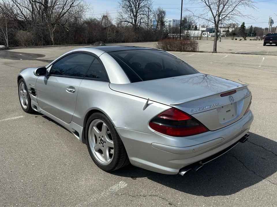 Mercedes-Benz SL 55 AMG AMG Renntech/M113K/Памет/Подгрев/Шибидах/, снимка 7 - Автомобили и джипове - 53985268