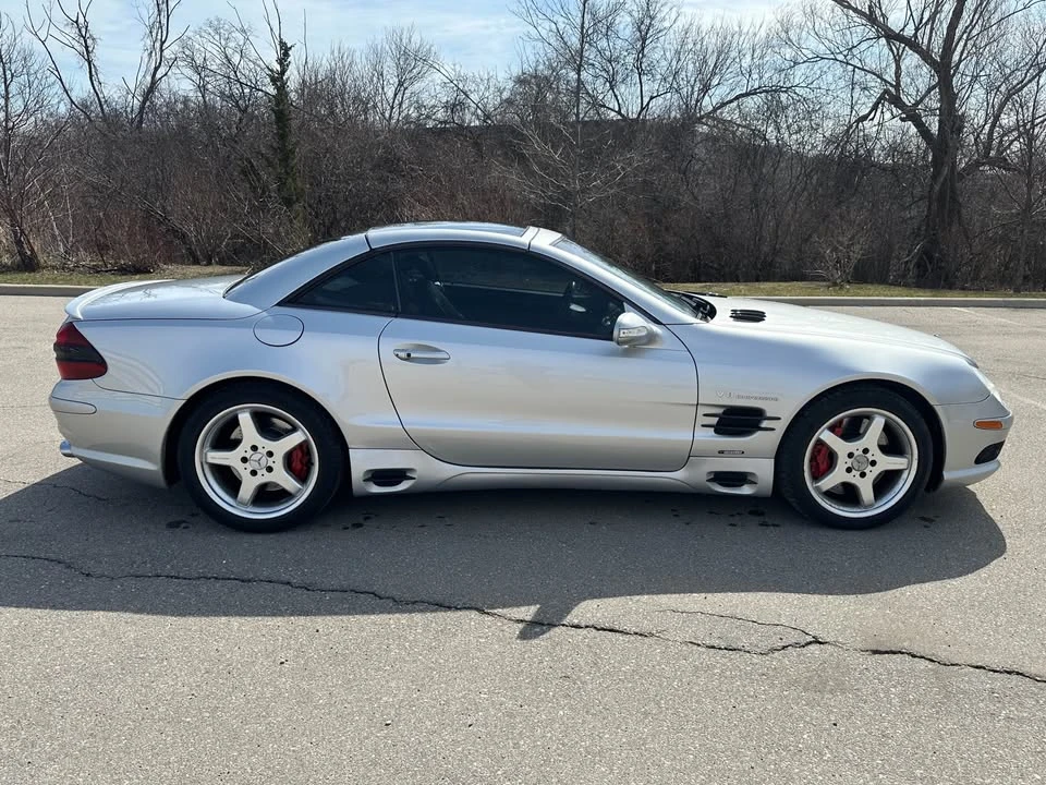 Mercedes-Benz SL 55 AMG AMG Renntech/M113K/Памет/Подгрев/Шибидах/, снимка 4 - Автомобили и джипове - 53985268