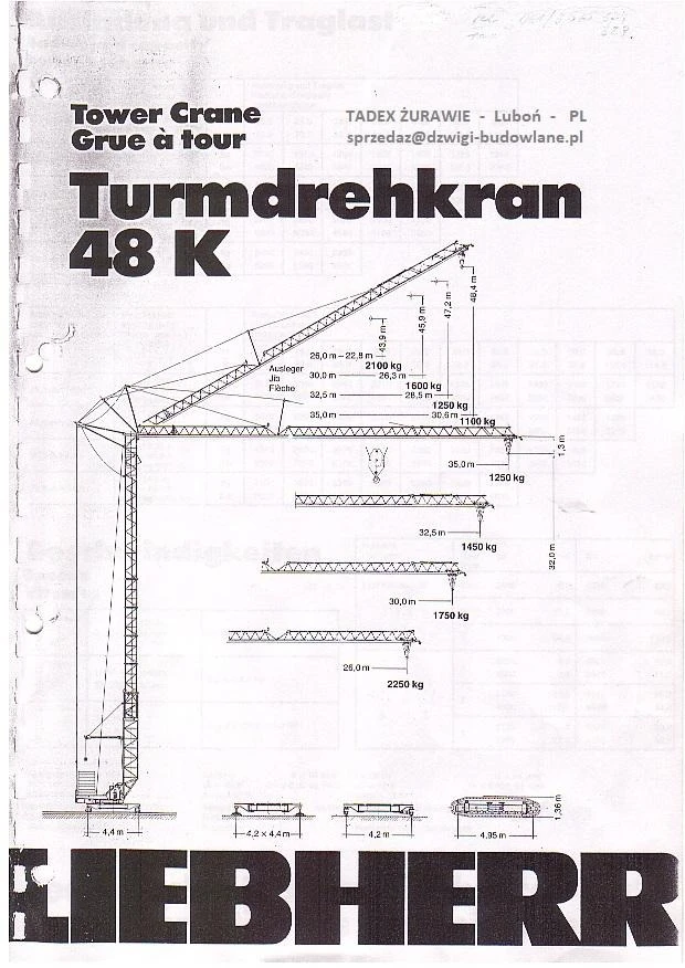 Кулокранове Liebherr K48, снимка 1 - Индустриална техника - 46245072