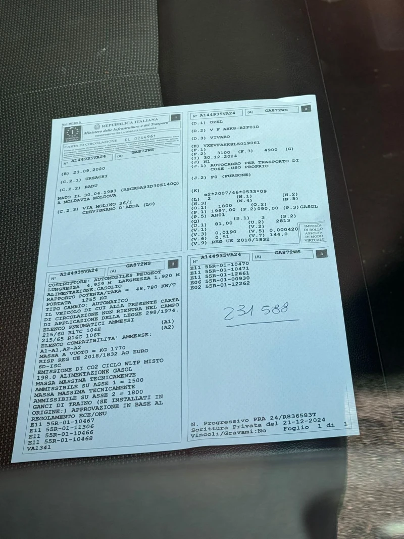 Opel Vivaro AUTOMATIC * 2.0d 122hp* 9.2020г* КЛИМА* КОЖА* , снимка 6 - Бусове и автобуси - 53177470