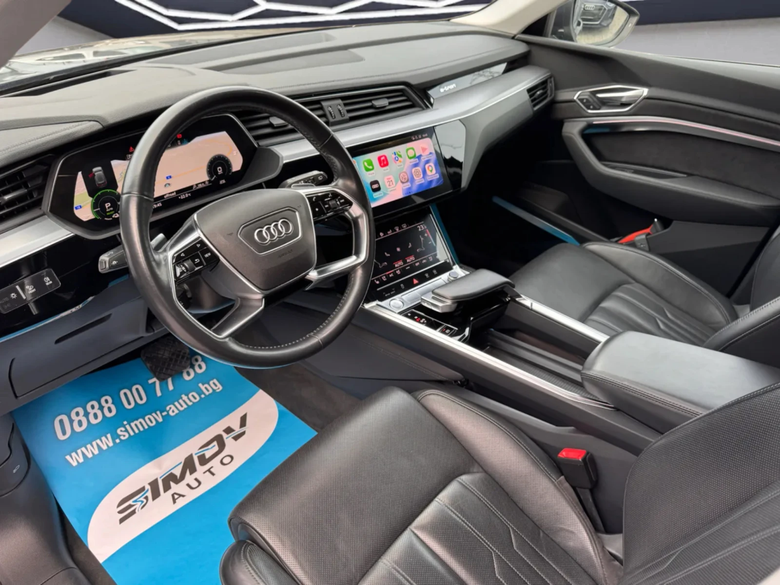 Audi E-Tron 55 95KWH HEAD-UP ОБДУХВАНЕ KEYLESSGO КАМЕРИ 360, снимка 7 - Автомобили и джипове - 56167124