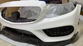 AMG оборудвана оригинална броня за W205 , снимка 4