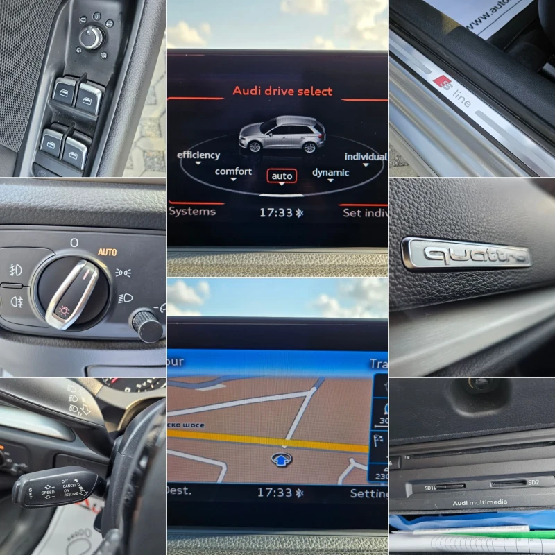 Audi A3 2.0TDI-184кс= S-Tronic= 3xS-line= FACE= QUATTRO, снимка 16 - Автомобили и джипове - 51289410
