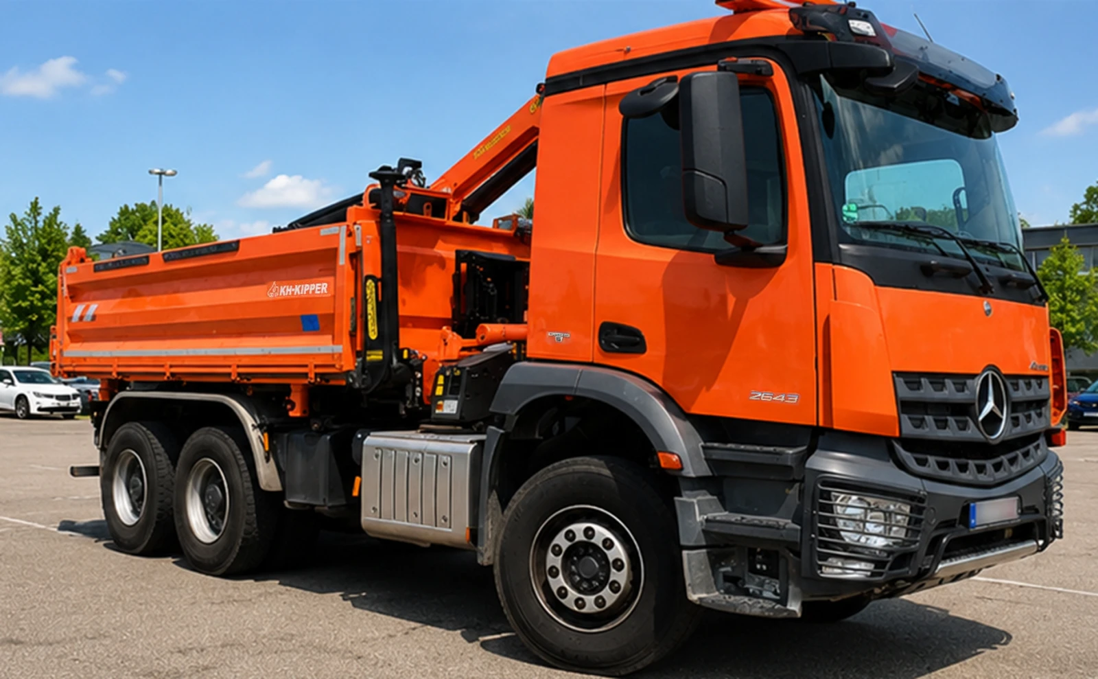 Mercedes-Benz Arocs 2643 6x4 Dreiseitenkipper mit Palfinger PK 18002 E, снимка 3 - Камиони - 54942307