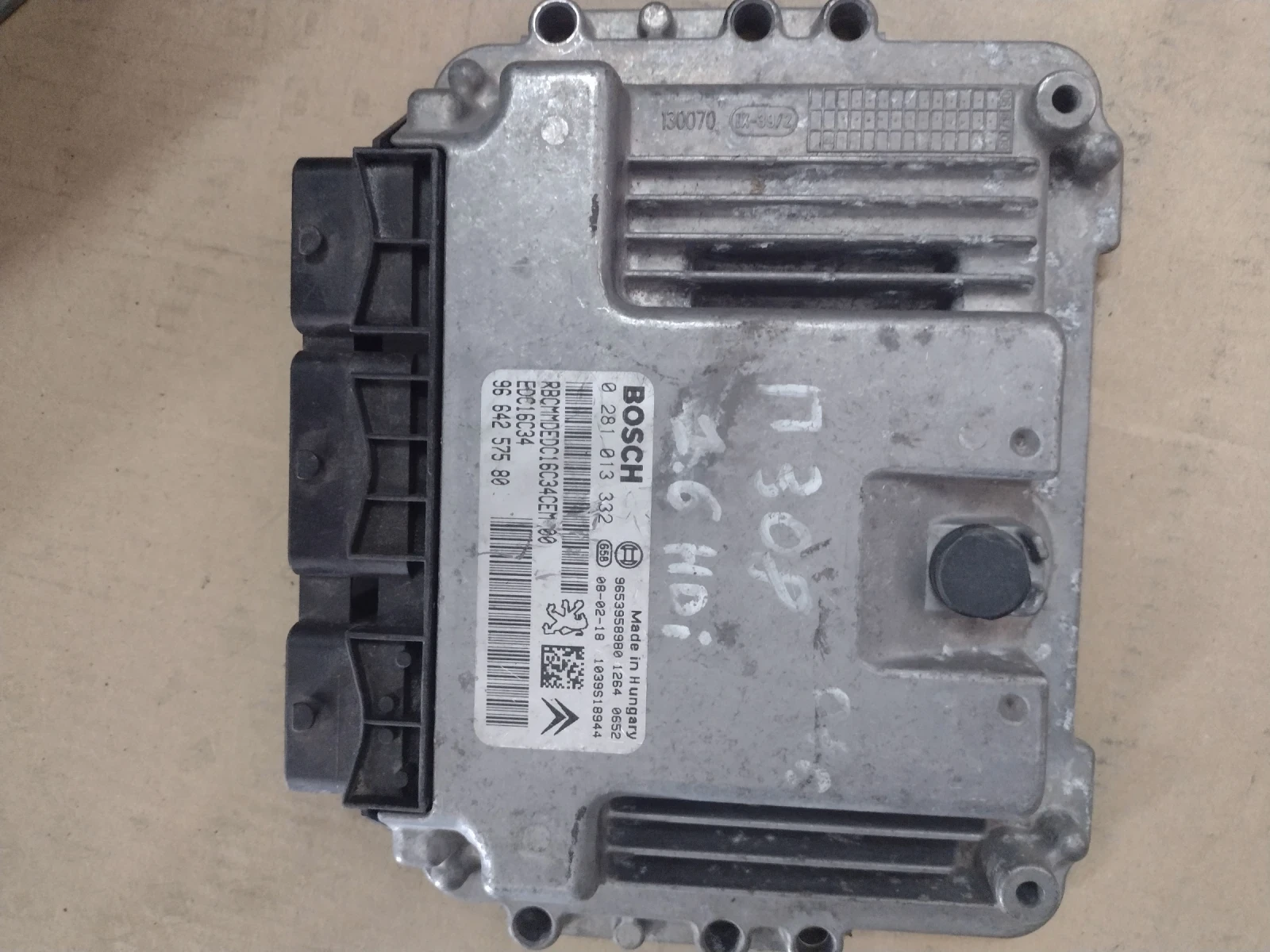 9664257580  EDC16C34      PEUGEOT, CITROEN 1.6 HDI  Bosch  0 281 013 332  | Mobile.bg   1