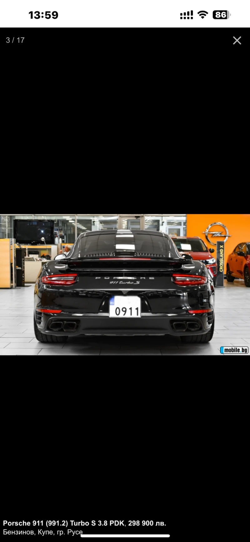 Porsche 911 TURBO S, снимка 3 - Автомобили и джипове - 48046432