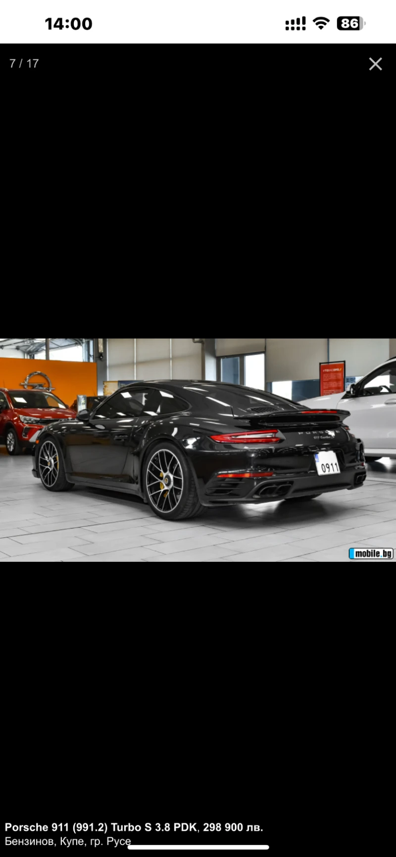 Porsche 911 TURBO S, снимка 8 - Автомобили и джипове - 48046432