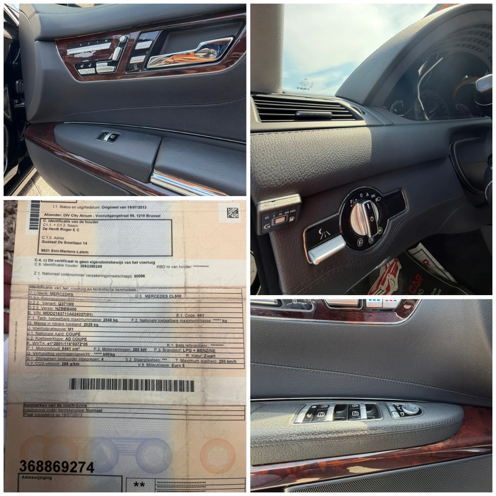 Mercedes-Benz CL 500 Нов внос от Белгия, снимка 17 - Автомобили и джипове - 54360187