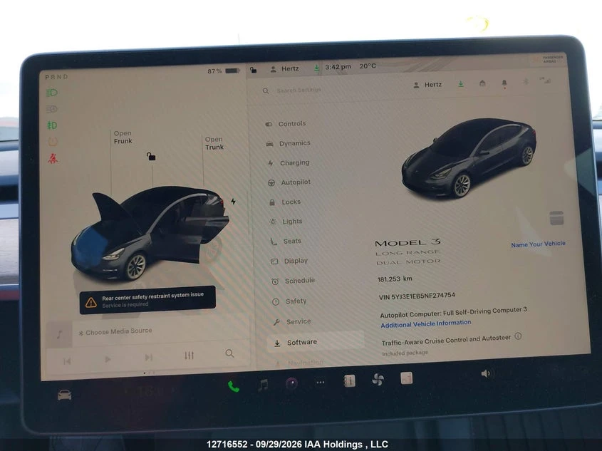 Tesla Model 3 Long Range AWD, снимка 7 - Автомобили и джипове - 56405105