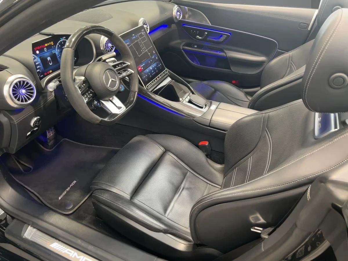 Mercedes-Benz SL 63 AMG /4-MATIC/CARBON/BURM/360/HEAD UP/NIGHT II/, снимка 8 - Автомобили и джипове - 53910055