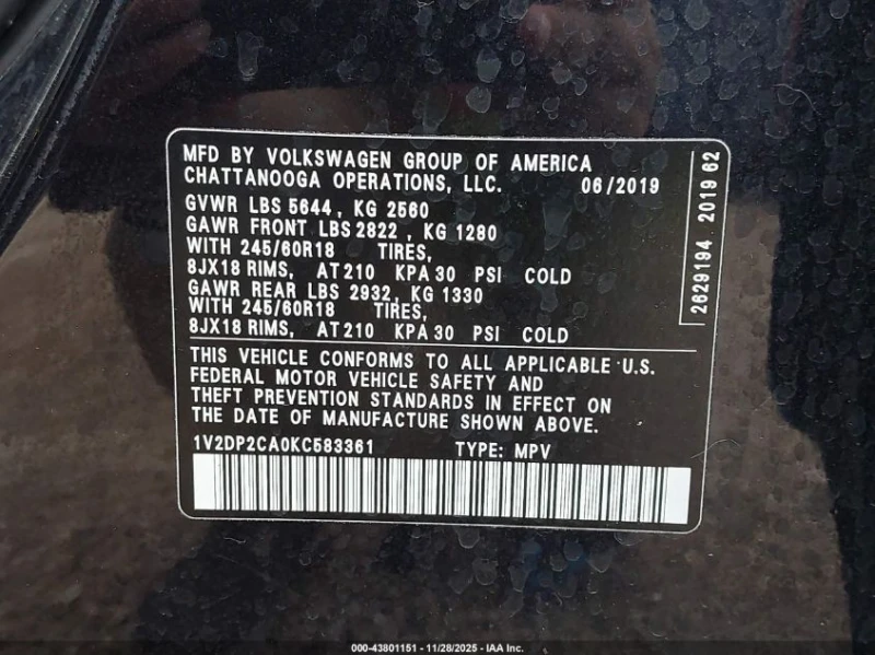 VW Atlas 2l Volkswagen 2.0T Se, снимка 9 - Автомобили и джипове - 53234088