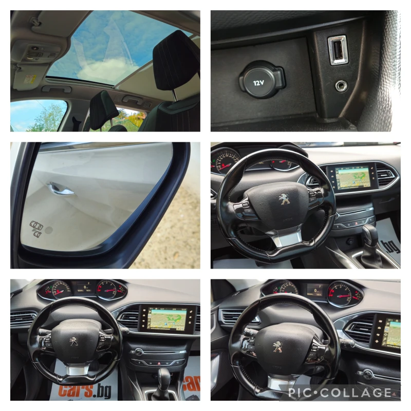 Peugeot 308 1, 6HDi-120kс* 2015г* АВТОМАТИК* LED* НАВИГАЦЯ* НО, снимка 16 - Автомобили и джипове - 52199088