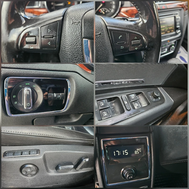Skoda Superb 2.0 AVTOMAT/NAVIG/KOJA/KSENON, снимка 15 - Автомобили и джипове - 53512994