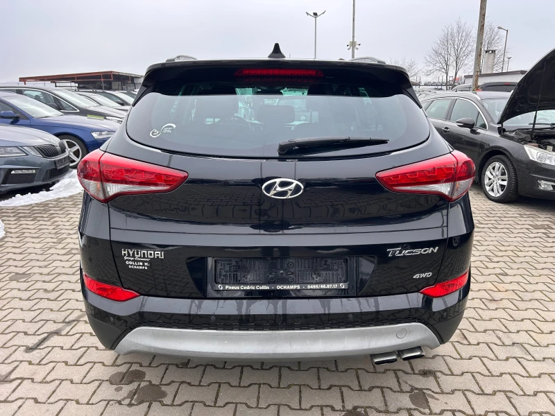 Hyundai Tucson 2.0CRDI 4WD AVTOMAT/NAVI/KOJA/PANORAMA EURO 6, снимка 7 - Автомобили и джипове - 48779872