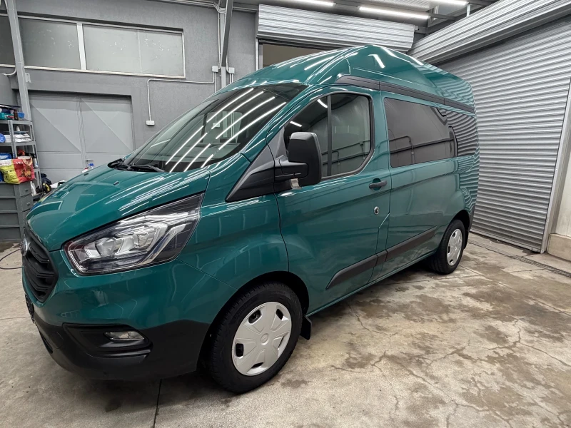 Ford Transit Custom Без аналог на 82000км пълен сервиз!9местен, снимка 2 - Бусове и автобуси - 52854589