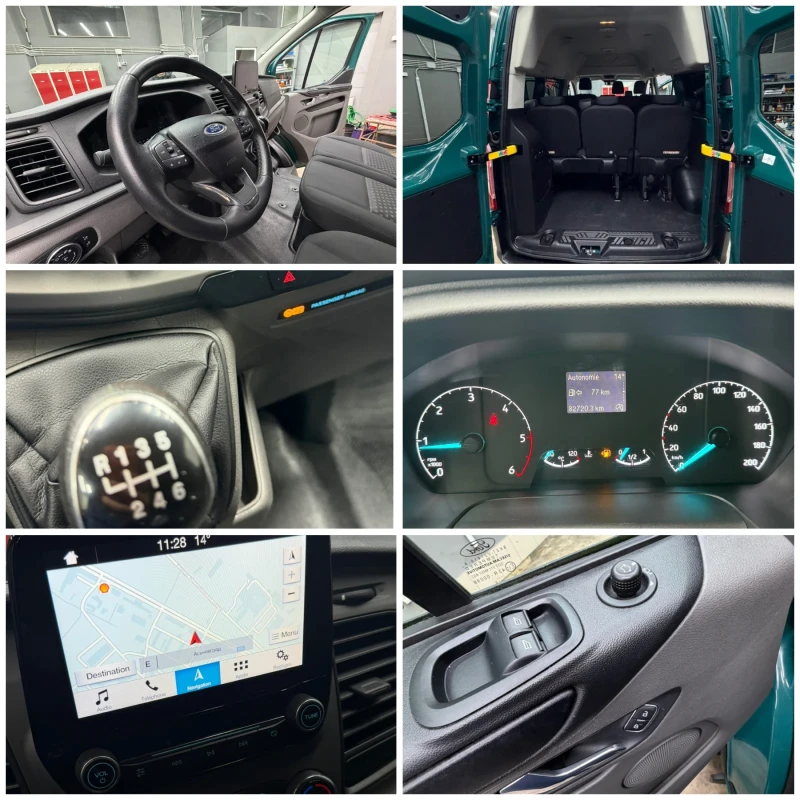 Ford Transit Custom Без аналог на 82000км пълен сервиз!9местен, снимка 16 - Бусове и автобуси - 52854589