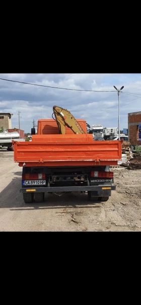 Mercedes-Benz 814 САМОСВАЛ С КРАН HIAB 060, снимка 9