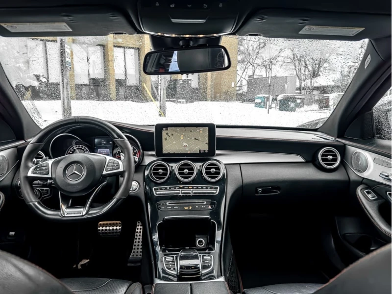 Mercedes-Benz C 43 AMG * | BSM | NAVI | BURMESTER | RED SEATBELT | * CARF, снимка 10 - Автомобили и джипове - 52996398