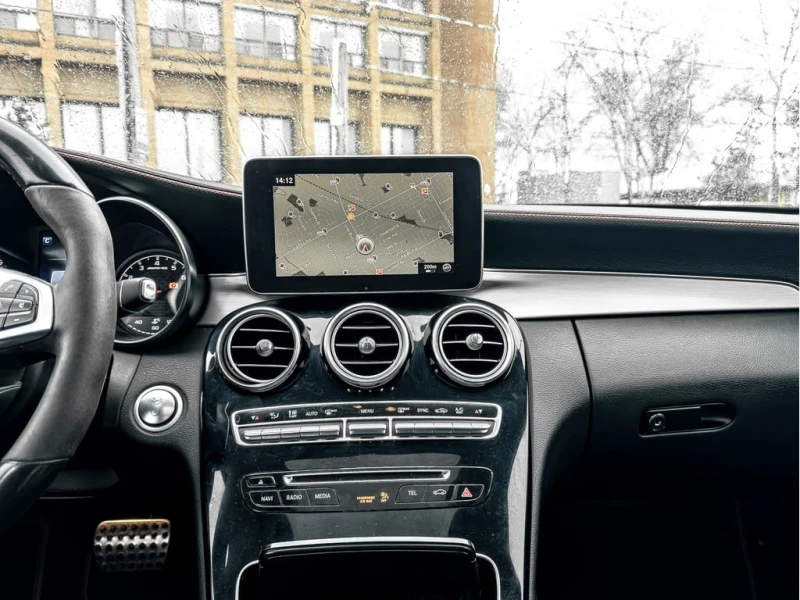 Mercedes-Benz C 43 AMG * | BSM | NAVI | BURMESTER | RED SEATBELT | * CARF, снимка 12 - Автомобили и джипове - 52996398