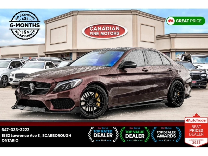 Mercedes-Benz C 43 AMG * | BSM | NAVI | BURMESTER | RED SEATBELT | * CARF