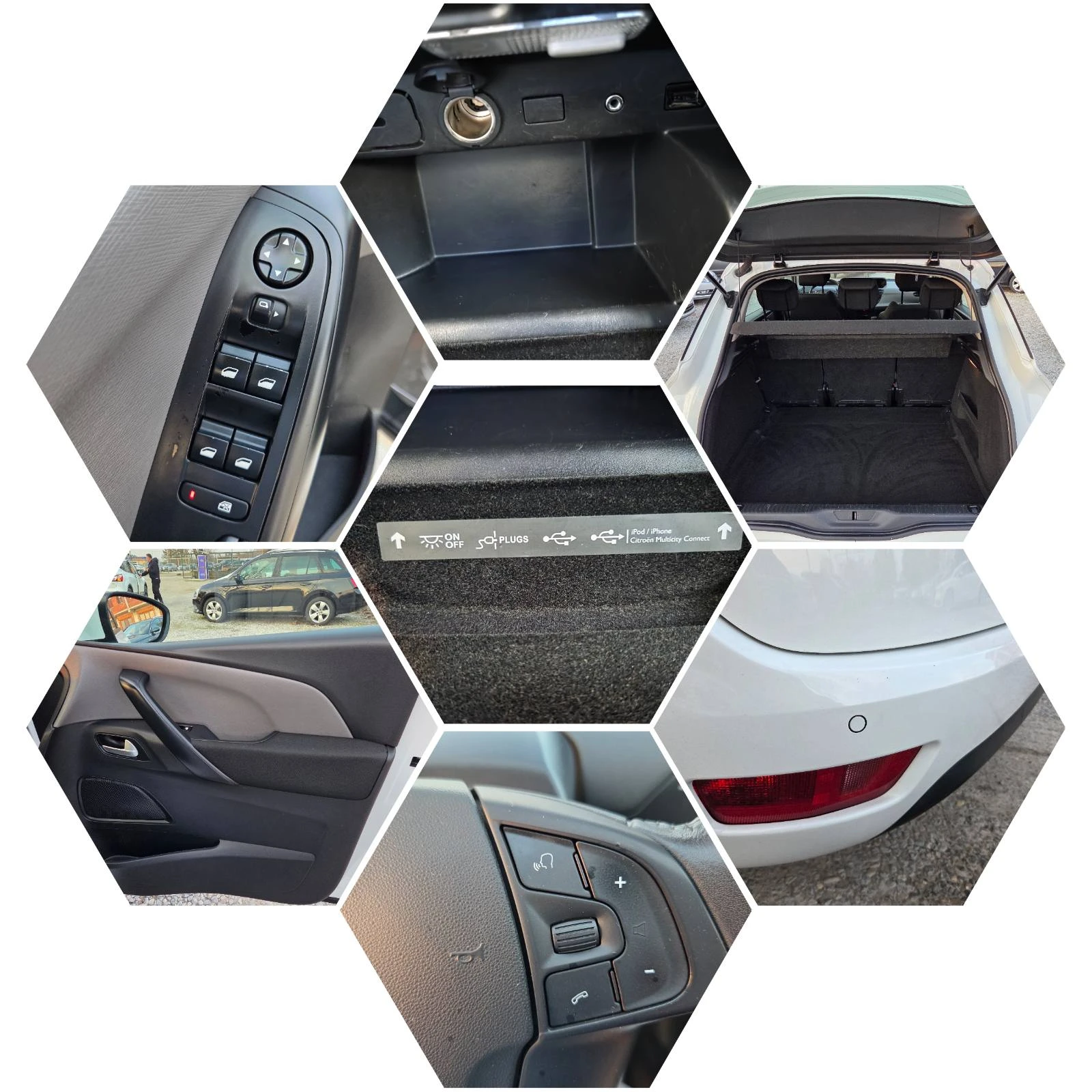 Citroen C4 Picasso 1.6HDI-100k.s-NAVI-EURO 6, снимка 14 - Автомобили и джипове - 53691589