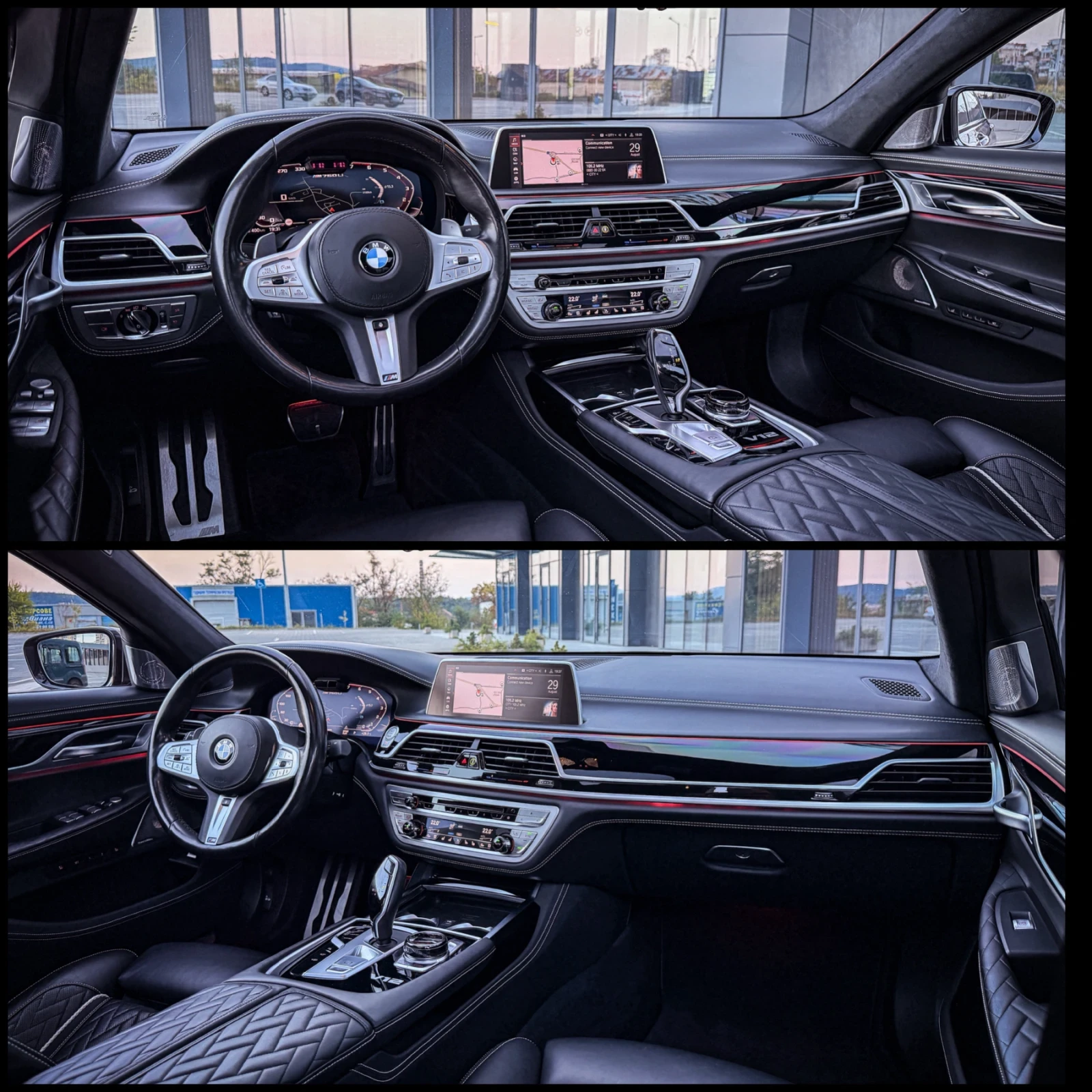 BMW 760 Li 6.6 V12/M Individual/B&W/3xTV/360/Sky/FULL MAXX, снимка 5 - Автомобили и джипове - 55889346