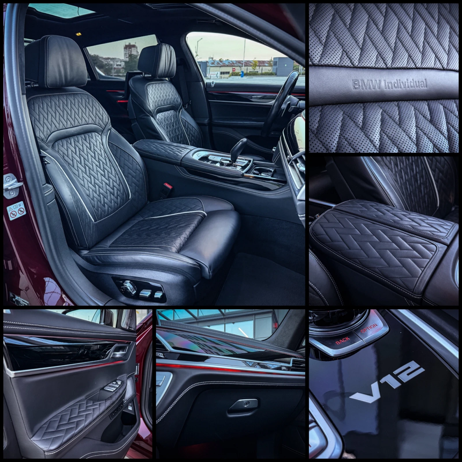 BMW 760 Li 6.6 V12/M Individual/B&W/3xTV/360/Sky/FULL MAXX, снимка 7 - Автомобили и джипове - 55889346