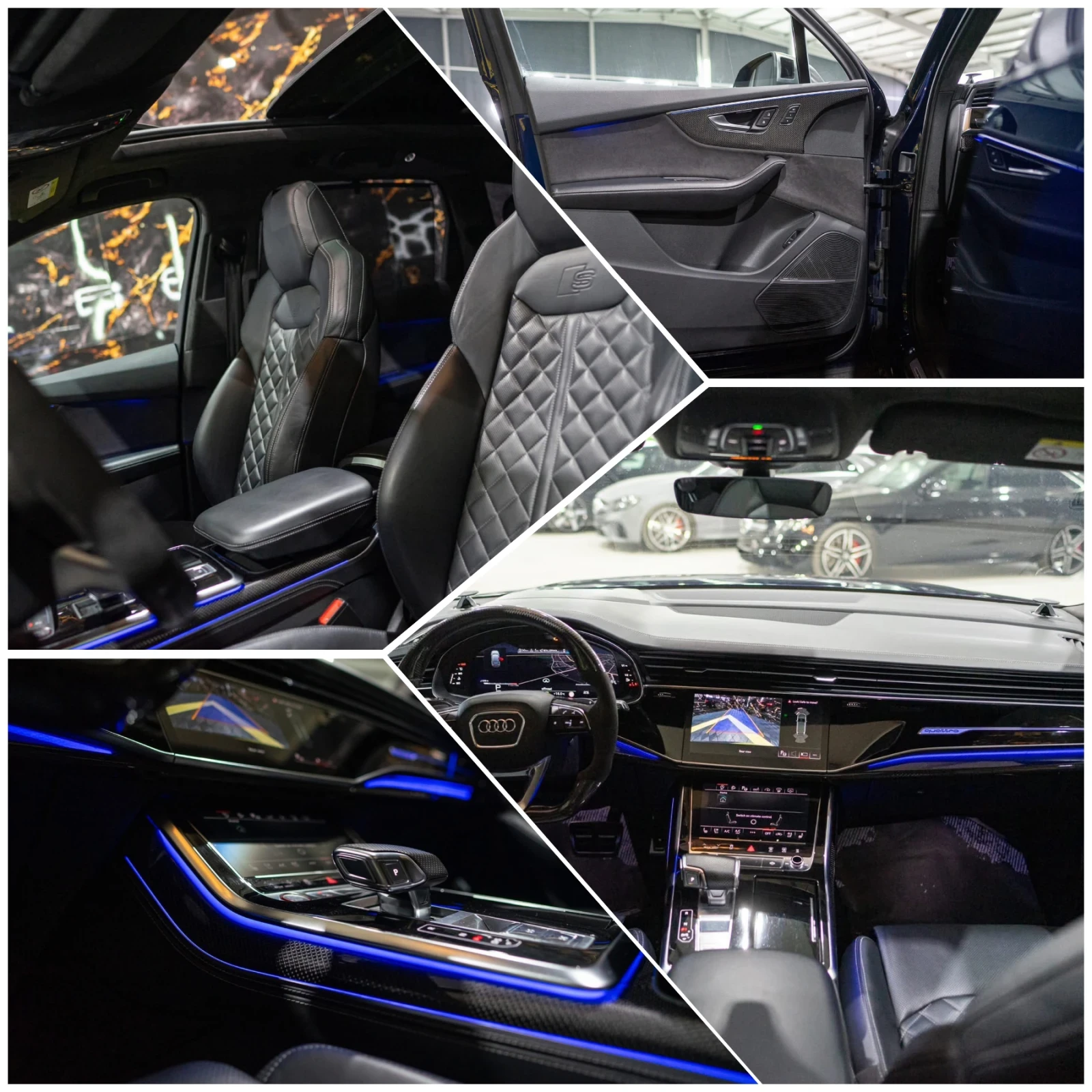 Audi SQ7 4.0D QUATTRO MATRIX CARBON B&O   100% | Mobile.bg   16