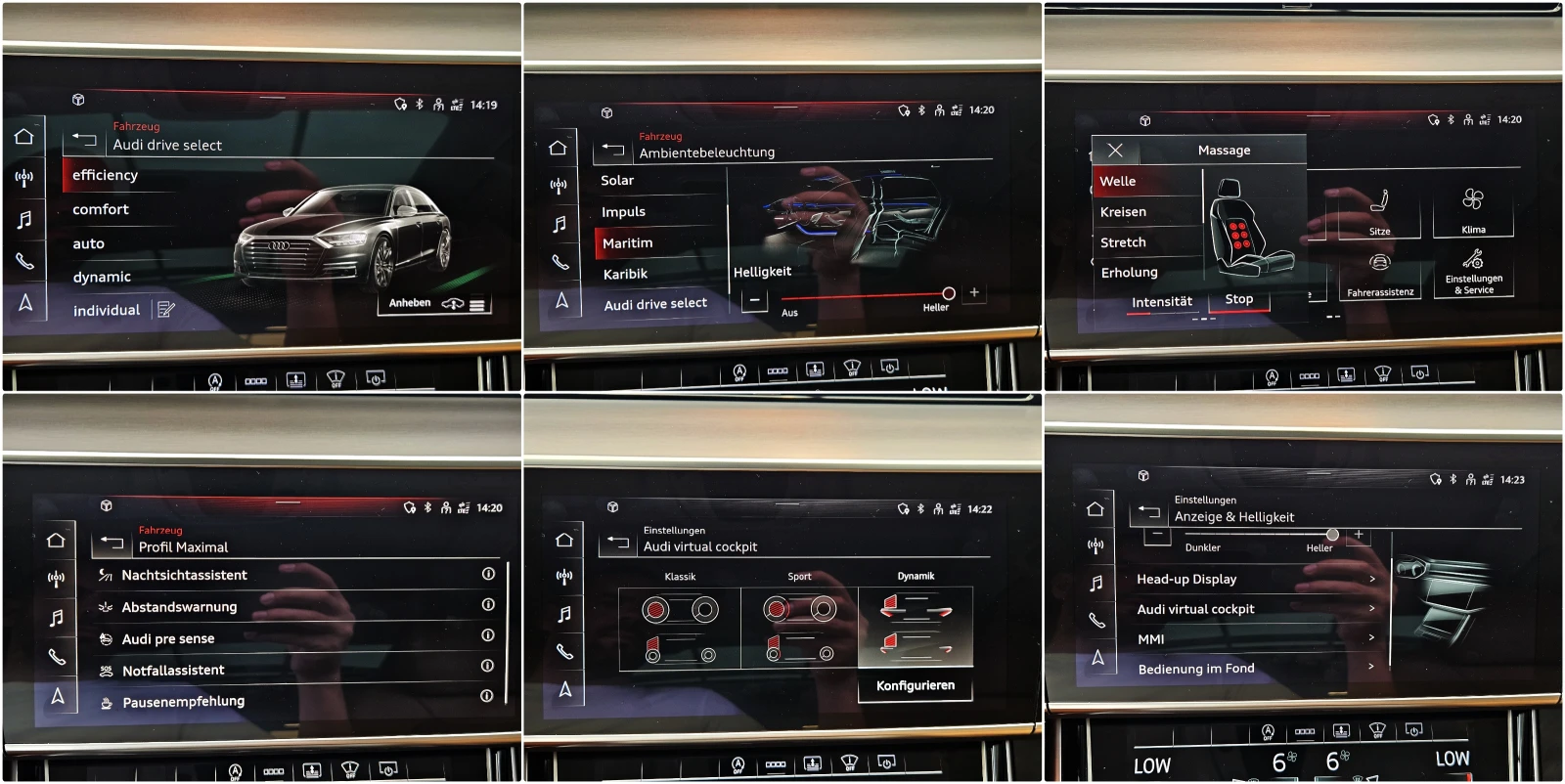 Audi A8 FACE/L/50TDI/DISTR/PANO/3DCAM/NIGHT/HUD/BANG/МАСАЖ, снимка 15 - Автомобили и джипове - 55216969
