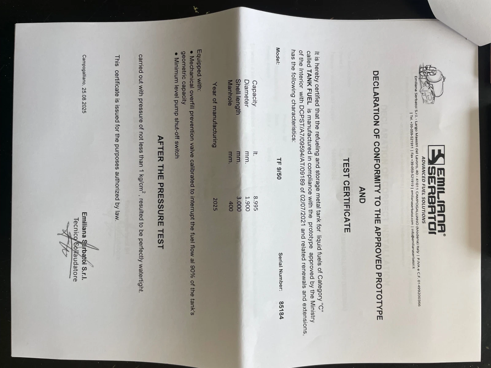 Допълнително оборудване Друг вид Цистерна гориво 9000L, снимка 9 - Индустриална техника - 53816243