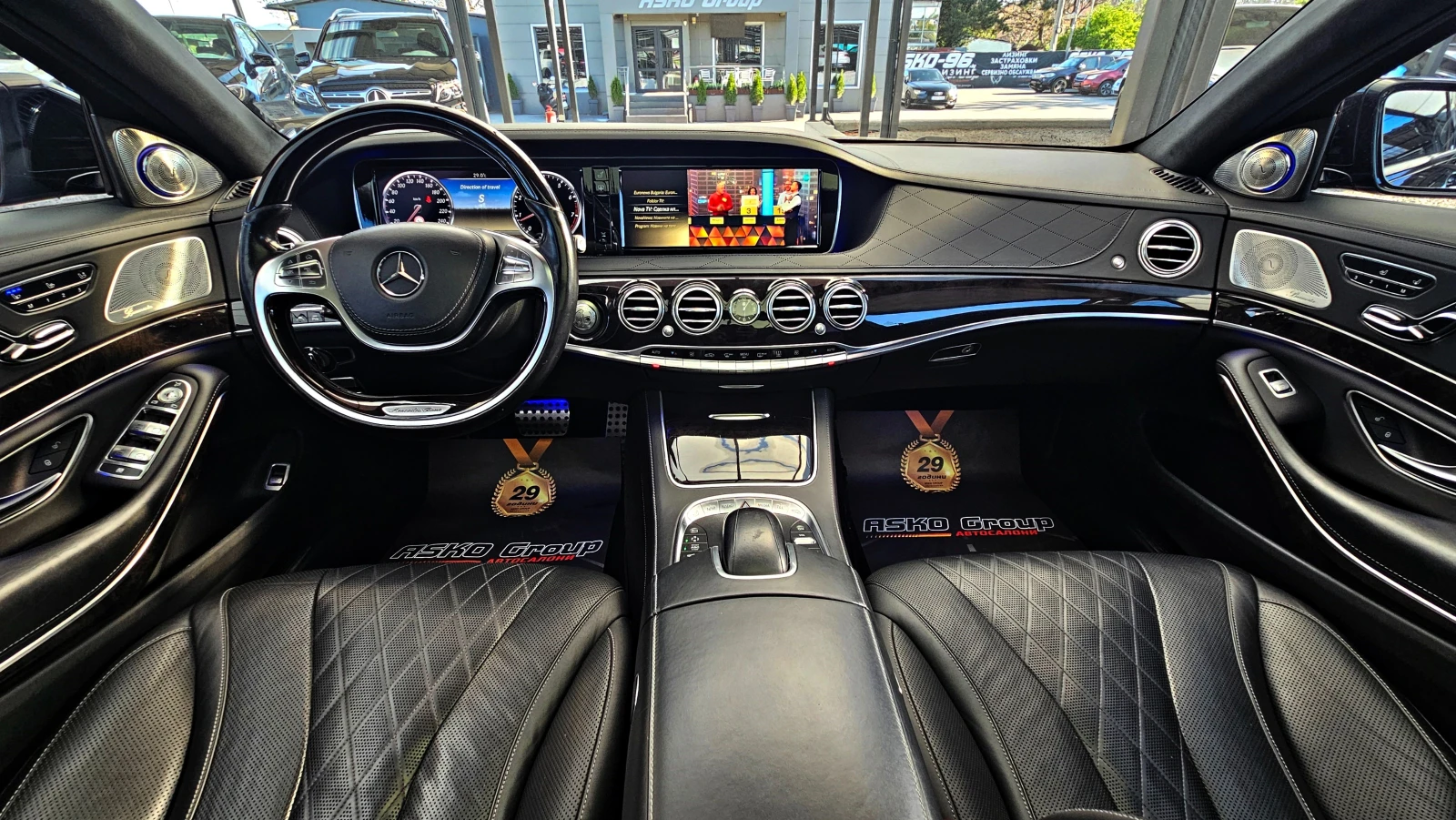 Mercedes-Benz S 500 L/AMG/4M/TVx3/DISTR/PANO/ВАКУУМ/ОБДУХ/МАСАЖ/LIZING - изображение 8