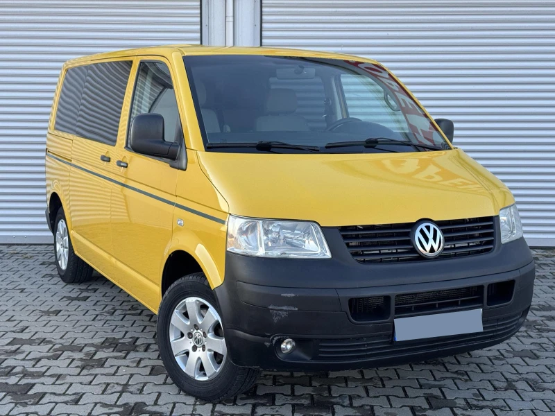 VW Transporter 2, 5tdi, N1, 5+ 1м., 131ps, 6ск., евро4, клима, as, снимка 4 - Бусове и автобуси - 48435649