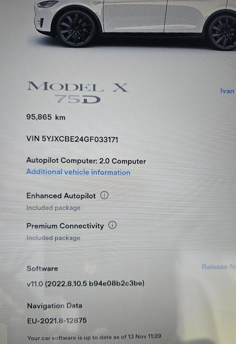 Tesla Model X Лична Кола Много Запазена, снимка 16 - Автомобили и джипове - 52427984
