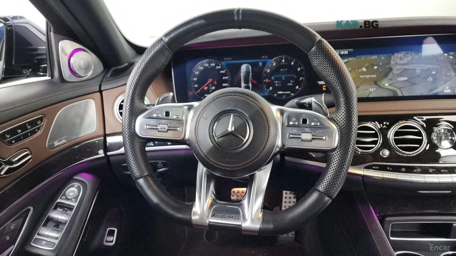 Mercedes-Benz S 63 AMG 4MATIC* DISTRONIC* 360* ПОДГРЕВ* ОБДУХ* HUD* , снимка 6 - Автомобили и джипове - 56130805