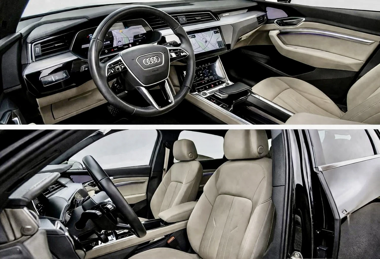 Audi E-Tron Sportback| Pano| Navi| 360| TV| Black, снимка 8 - Автомобили и джипове - 54010165