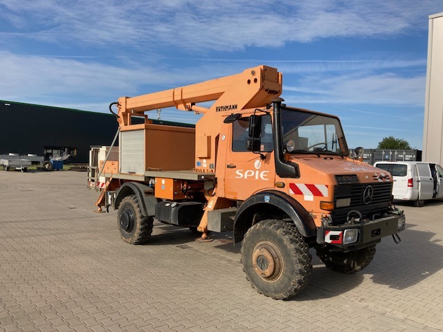 Автовишка Ruthmann 17м Unimog 4х4, снимка 1 - Индустриална техника - 46720410