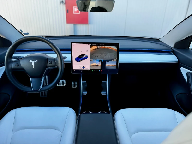 Tesla Model 3 4x4 Long Range 75kw Бяла кожа, снимка 13 - Автомобили и джипове - 48418388