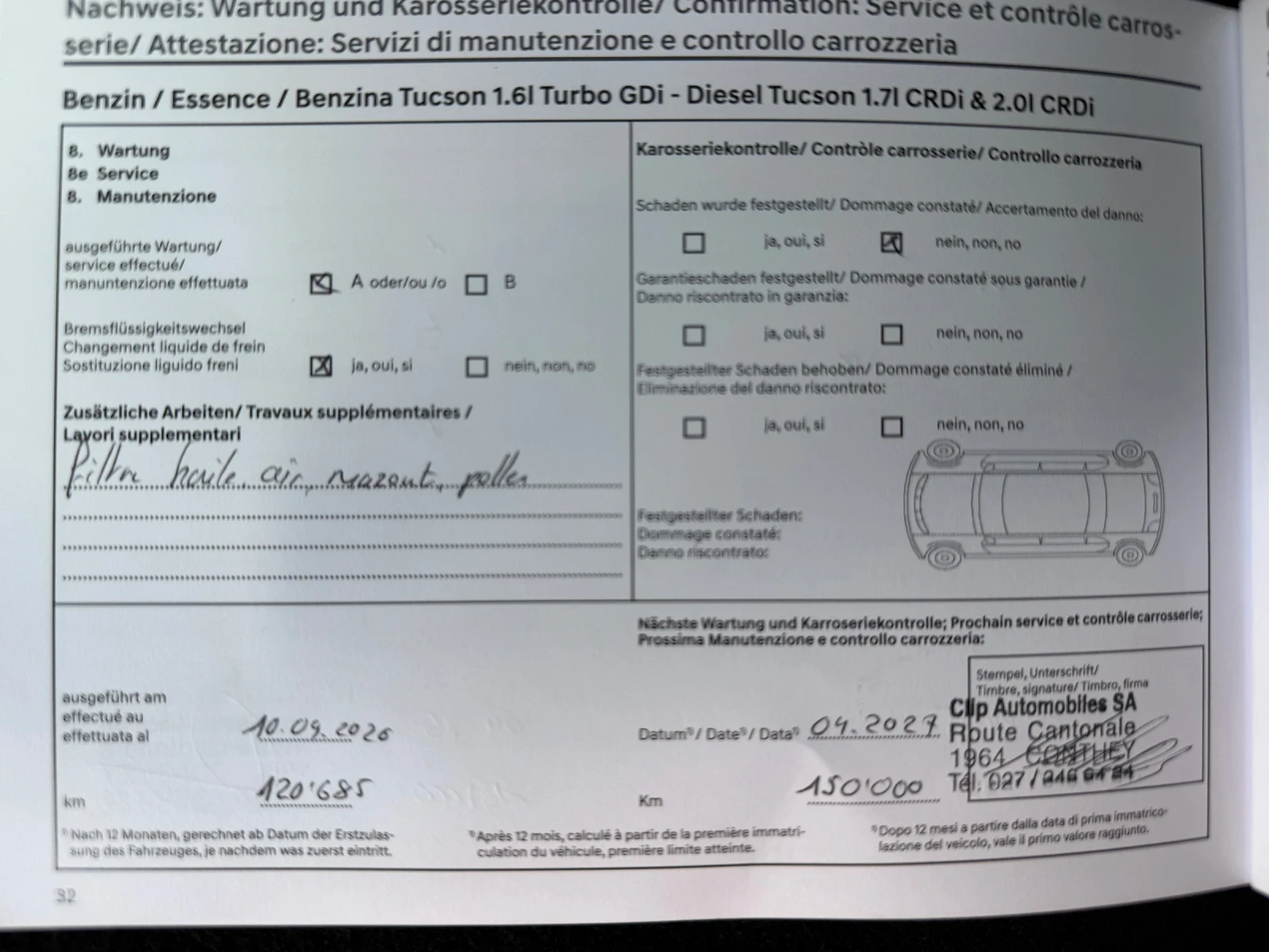 Hyundai Tucson 2.0CRDI 185к.с Швейцария 122500км.4WD, снимка 17 - Автомобили и джипове - 54999192
