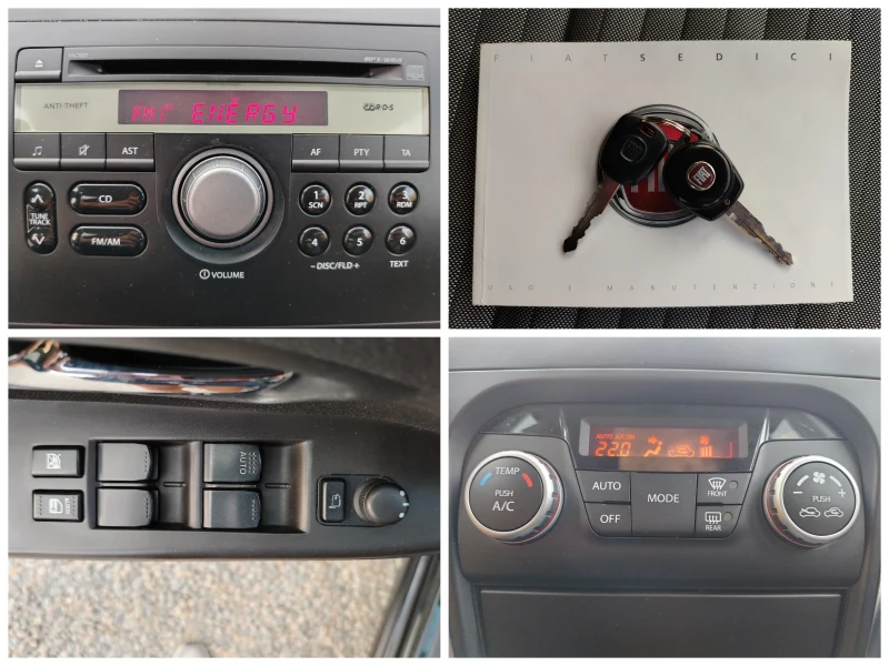 Fiat Sedici 2.0d-136к.с/КЛИМАТРОНИК/4x4/6-СКОРОСТИ!!! , снимка 14 - Автомобили и джипове - 51122222