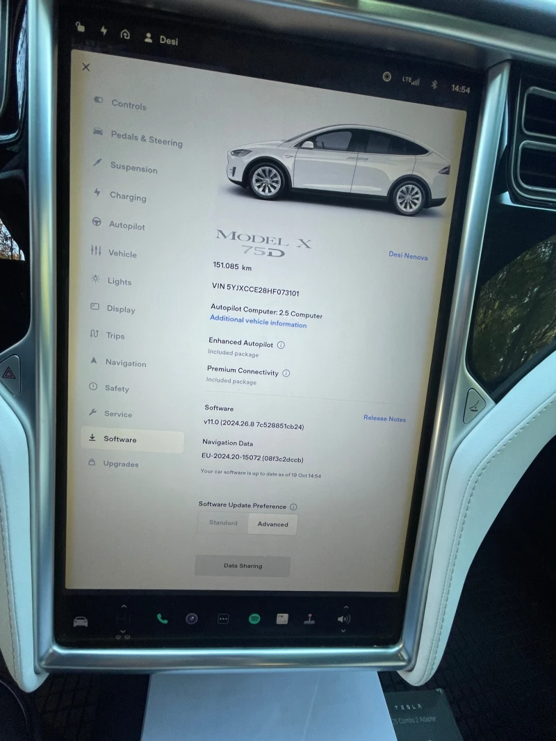 Tesla Model X 75 D, снимка 7 - Автомобили и джипове - 47643444