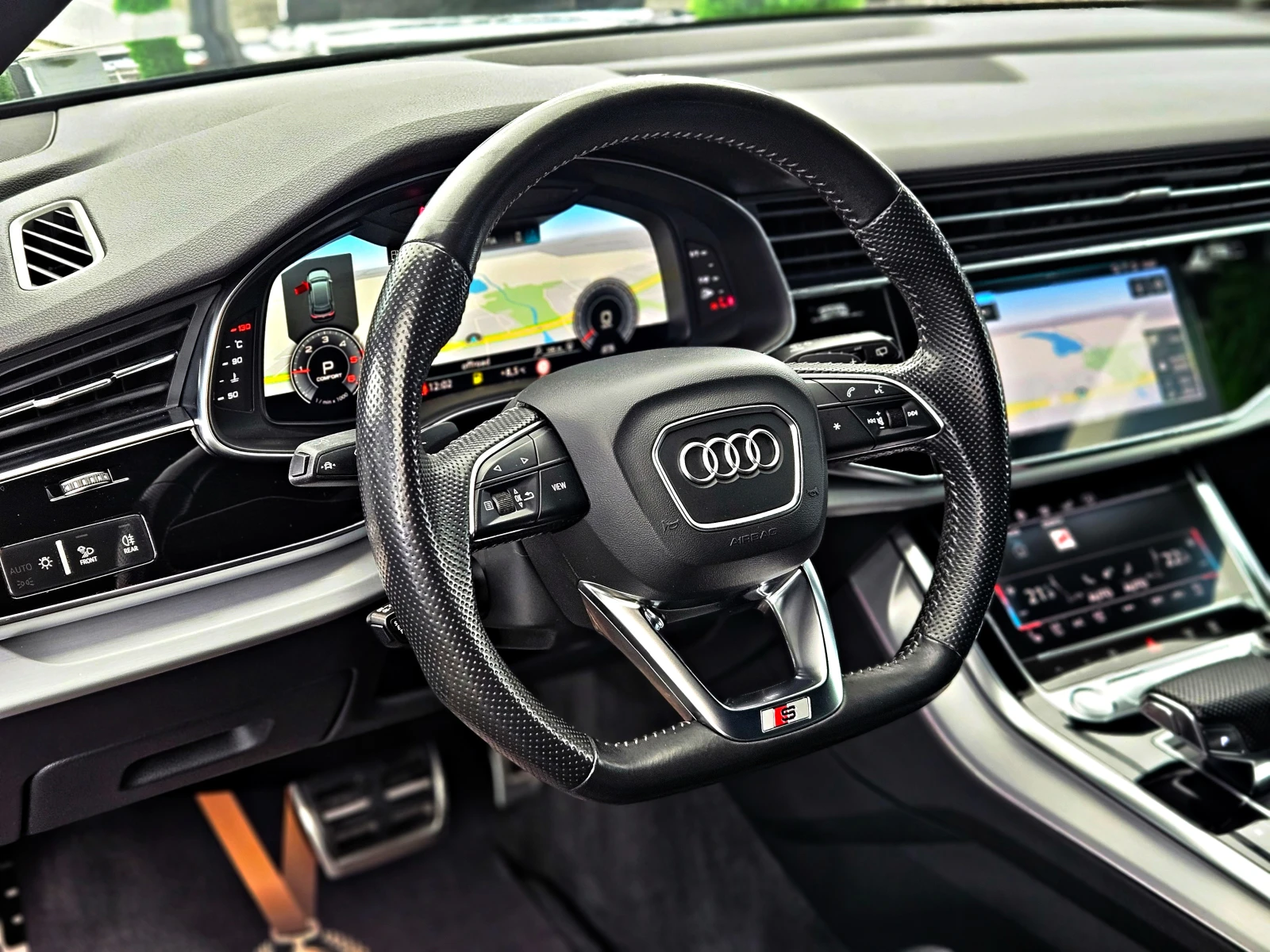 Audi Q8 MATRIX/S-LINE/DISTR/3D���/B&O/�����/�����/AMBI/LIZ | Mobile.bg � ����������� 11