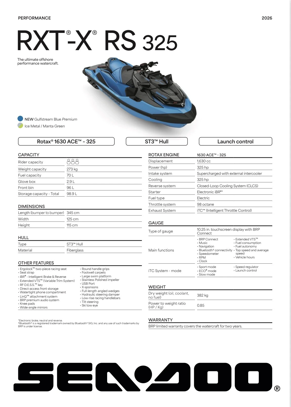 Джет Bombardier Sea Doo GTR X 300 Eclipse Black 2026 НАЛИЧЕН, снимка 6 - Воден транспорт - 53368146