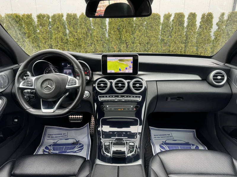 Mercedes-Benz C 200 AMG/7G-Tronic/Burmester/Distronic/HeadUp/ШВЕЙЦАРИЯ, снимка 12 - Автомобили и джипове - 53406730