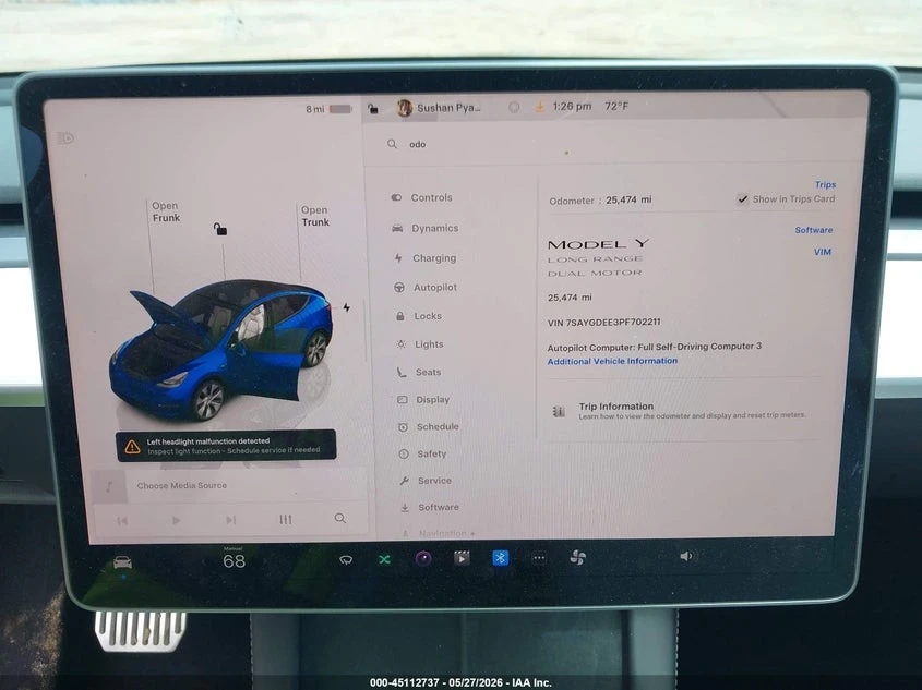 Tesla Model Y Long Range AWD | Dual Motor 2023, снимка 12 - Автомобили и джипове - 54931403