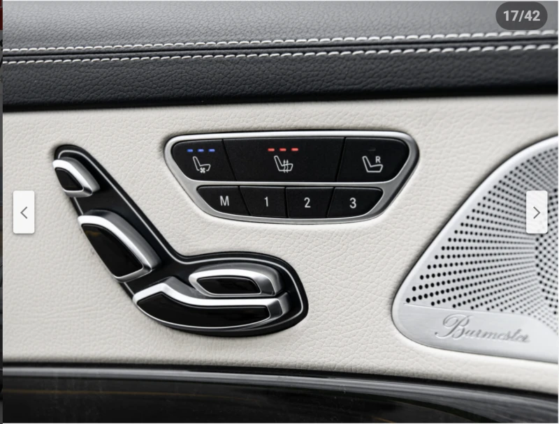 Mercedes-Benz S 560 ДИГИТАЛНО* ТАБЛО* ОБДУХВАНЕ* BURMESTER* ДИСТРОНИК*, снимка 9 - Автомобили и джипове - 52699568